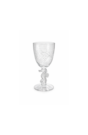 Taça com Base de Cavalo Marinho e Bolhas em Acrilico