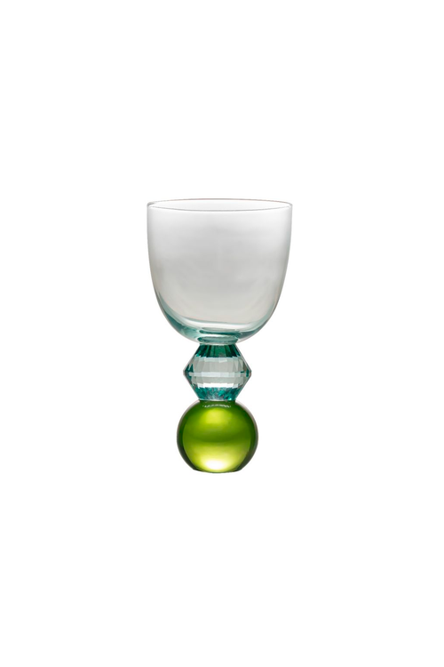 Taça de Vidro Epcot Duo Diamond Verde 250ml