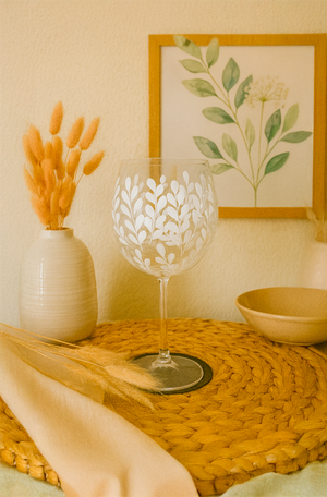 Taça de Cristal Fiori Branca 600ml