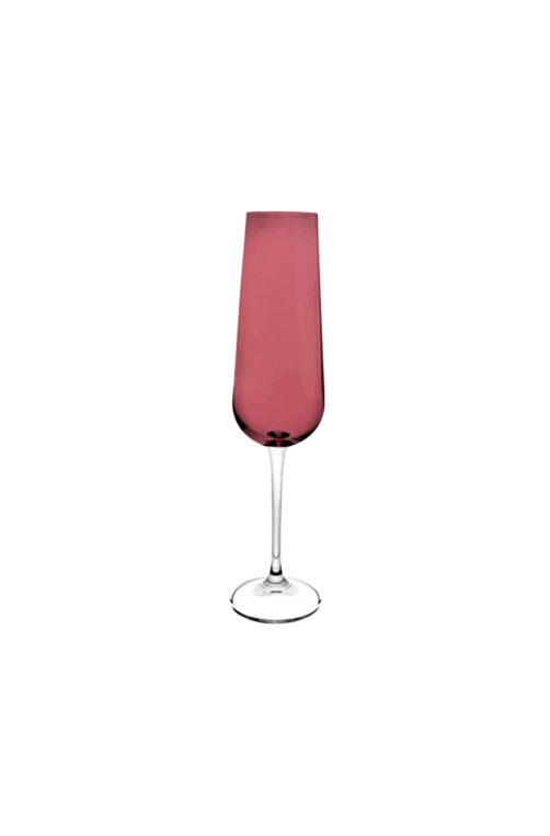 Conjunto de 6 Taças para Champanhe Ameixa Púrpura de Cristal 220ml