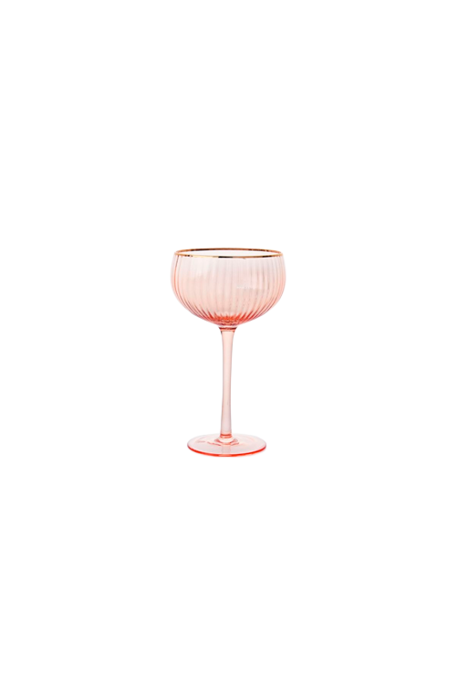 Taça para Sobremesa Higgins Rose com Borda Dourada 250ml