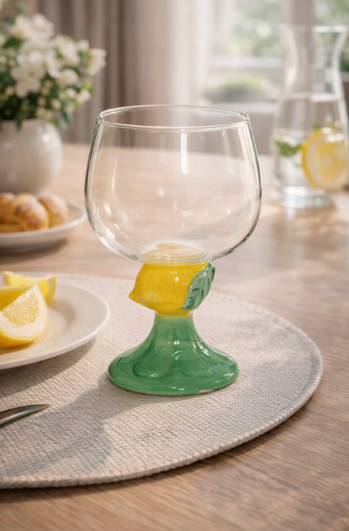 Taça Lemon de Vidro 400ml