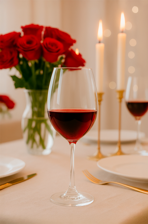 Conjunto 6 Taças de Vinho Mariê de Cristal 580ml