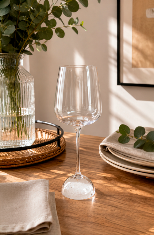 Taça de Vinho Pop Transparente em Vidro 430ml