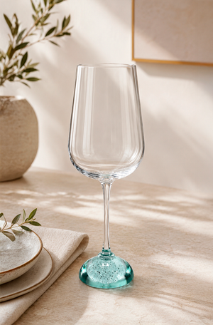 Taça de Vinho Pop Verde em Vidro 430ml