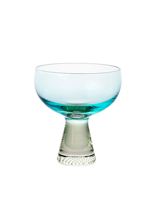 Taça de Sobremesa em Vidro Aurora Azul e Verde 400ml