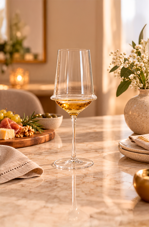 Conjunto de Taça de Vinho Âmbar em Vidro 510ml 6 Peças