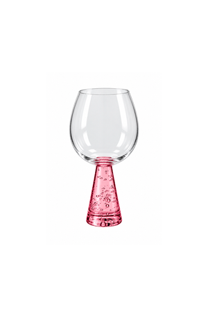 Taça de Água Piramit Rosa em Vidro 470ml