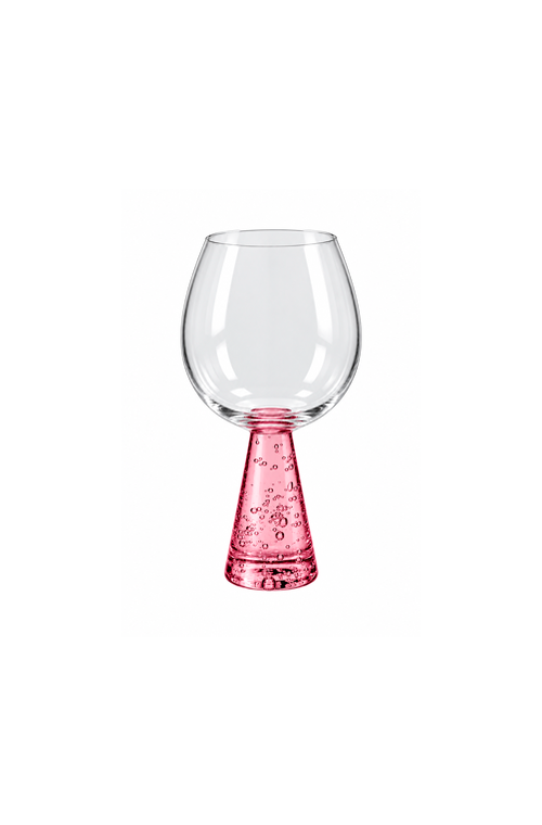 Taça de Água Piramit Rosa em Vidro 470ml