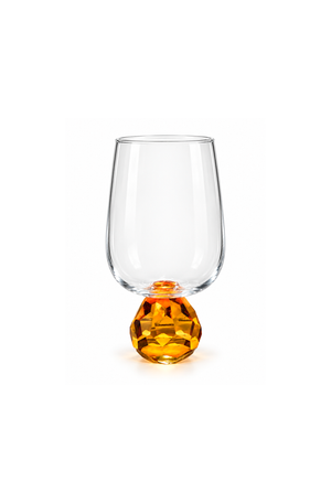 Taça de Água Topzaio Âmbar em Vidro 440ml
