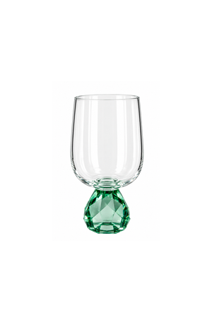 Taça de Água Topazio Verde em Vidro 440ml