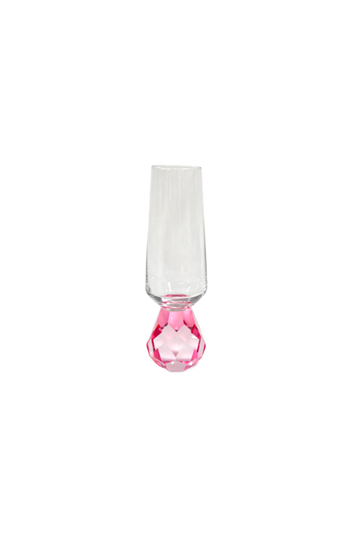 Taça de Champanhe Diamond Rosa 250ml