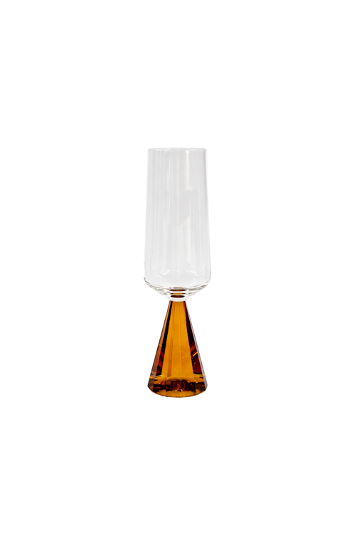 Taça de Champanhe Obelisco Âmbar 300ml