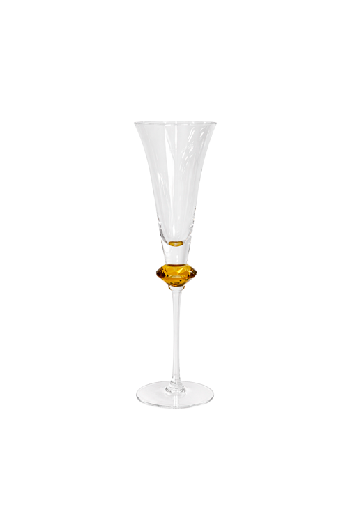 Taça de Champanhe Vert com Esfera Âmbar 150ml