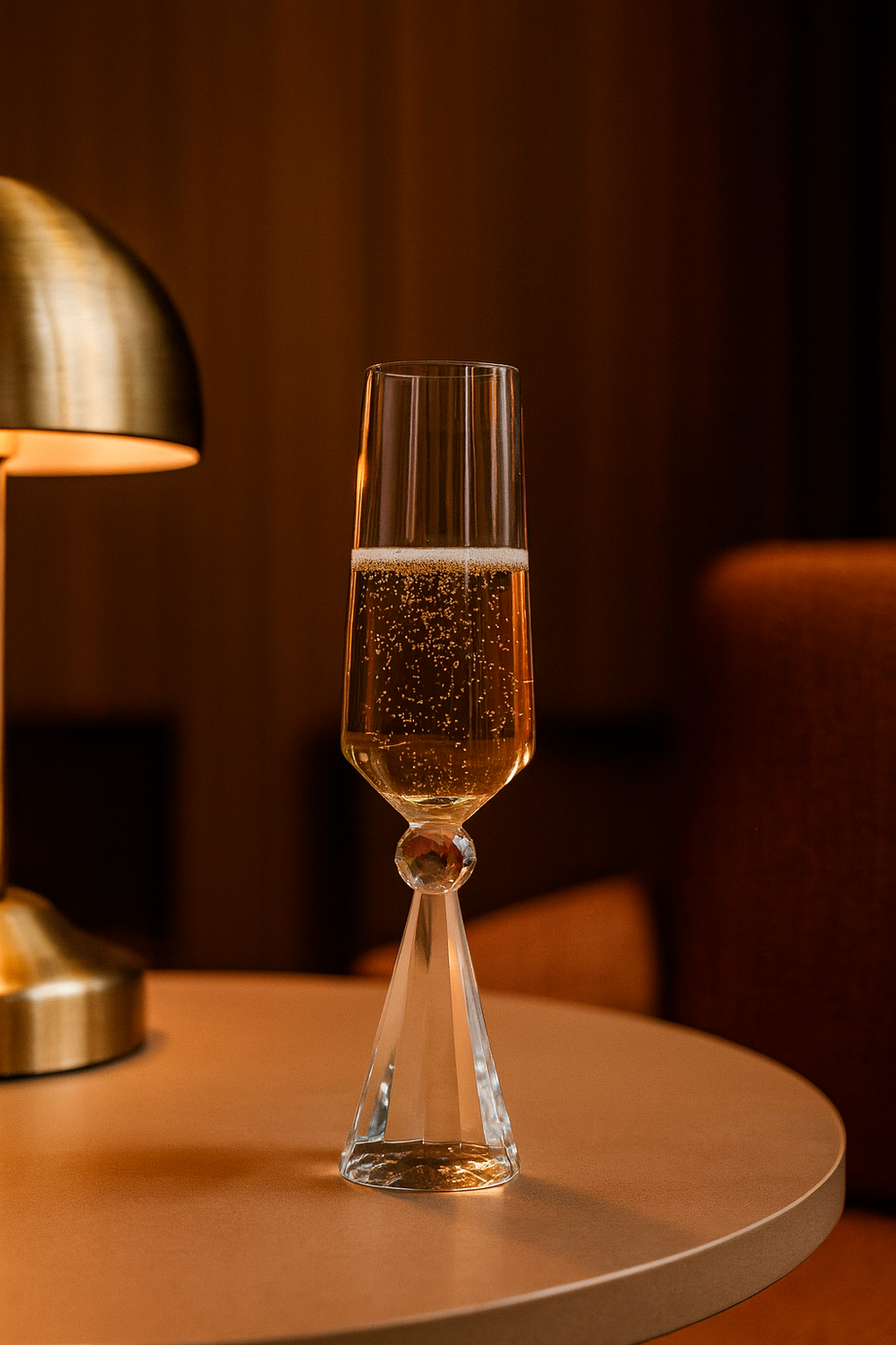 Taça de Champanhe em Vidro Epcot Prisma 280ml