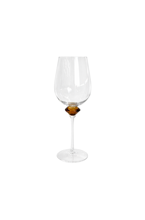 Taça de Vinho Vert com Esfera Âmbar 630ml