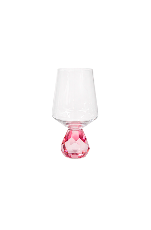 Taça de Água Diamond Rosa 500ml