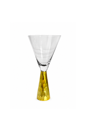 Taça com Pé Dourado 280ml