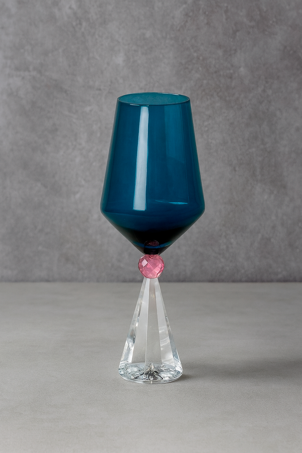 Taça de Vidro Epcot Prisma Fumê 380ml