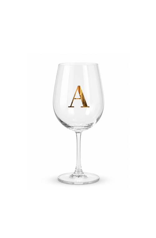 Taça Letra A Madison Bordeaux 600ml