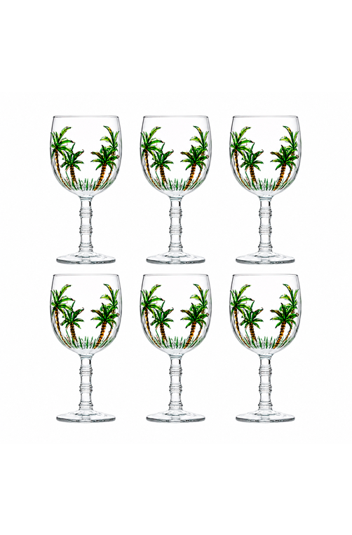Conjunto de Taças Palm Hand Painting 320ml 6 Peças
