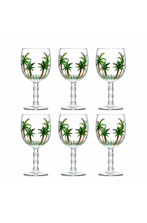 Conjunto de Taças Palm Hand Painting 320ml 6 Peças