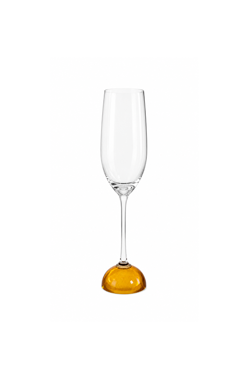 Taça de Champanhe Pop Âmbar em Vidro 280ml
