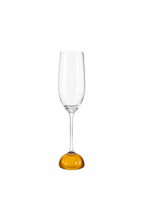 Taça de Champanhe Pop Âmbar em Vidro 280ml