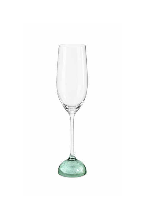 Taça de Champanhe Pop Verde em Vidro 280ml