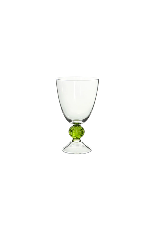 Taça Sage Transparente e Verde em Vidro 500ml