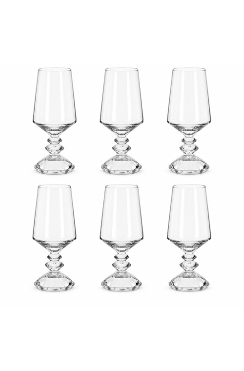 Conjunto de Taça de Vinho Sandy Transparente em Vidro 600ml 6 Peças