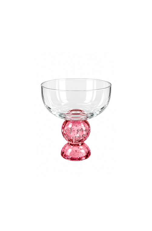 Taça de Sobremesa Duquesa Rosa em Vidro 250ml