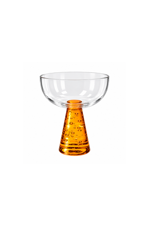 Taça de Sobremesa Piramit Âmbar em Vidro 250ml