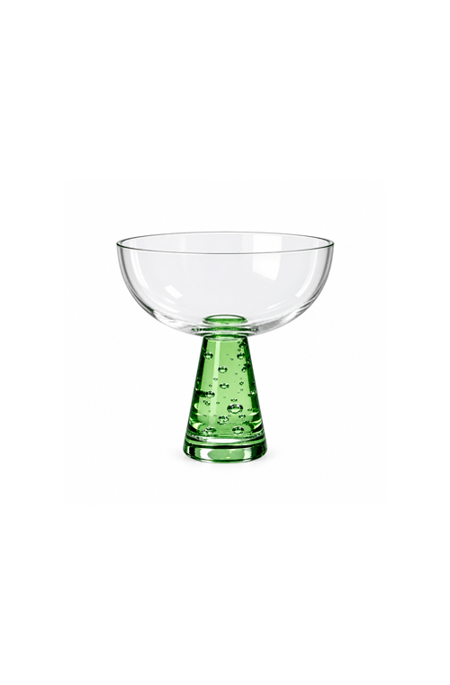 Taça de Sobremesa Piramit Verde em Vidro 250ml