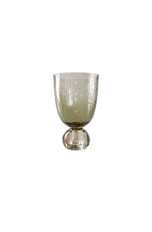 Taça de Água Bubble com Bolhas Verde em Acrílico 360ml