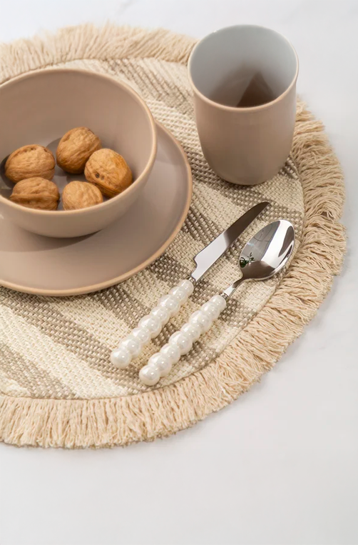 Conjunto de Talheres Garbo Dots Silver 36 Peças