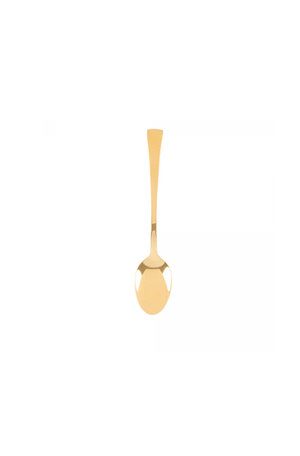 Conjunto 6 Colheres de Chá de Aço Inox Berna Dourado