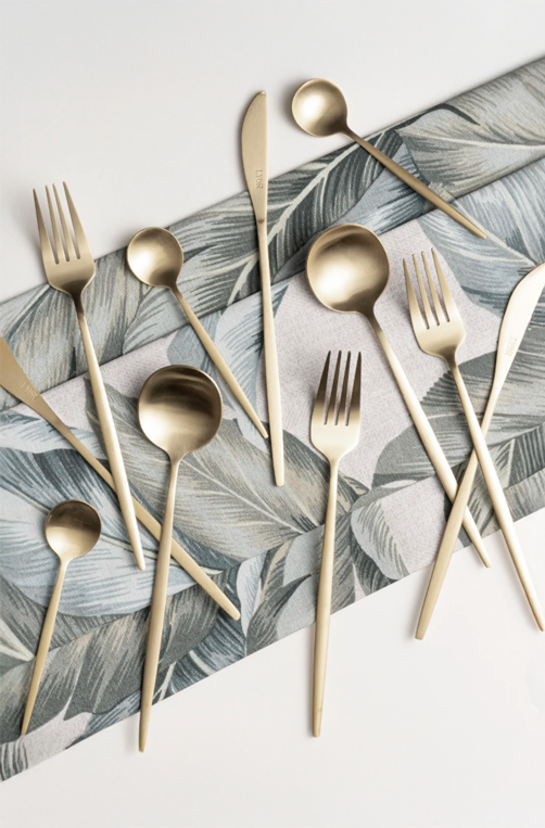 Faqueiro 16 Peças de Aço Inox Ópera Champanhe