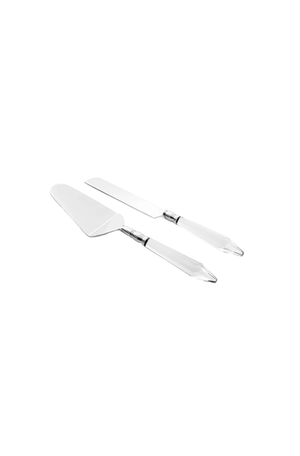 Conjunto de Talheres para Bolo Garbo Luma Silver 2 Peças