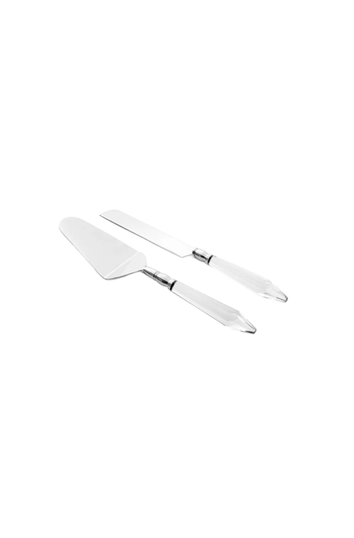Conjunto de Talheres para Bolo Garbo Luma Silver 2 Peças