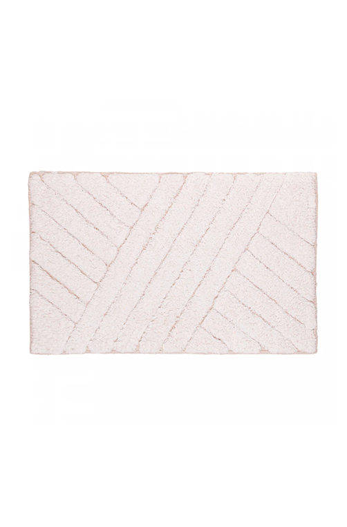 Tapete Bellagio Branco em Algodão 60cm