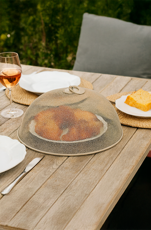 Tela Protetora para Alimentos Bege Metal