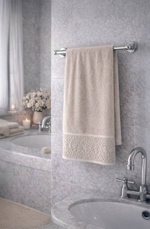 Toalha de Banho Arabesco Zero Twist Bege