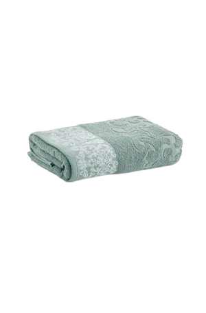 Toalha de Banho Jacquard Medalhão Verde