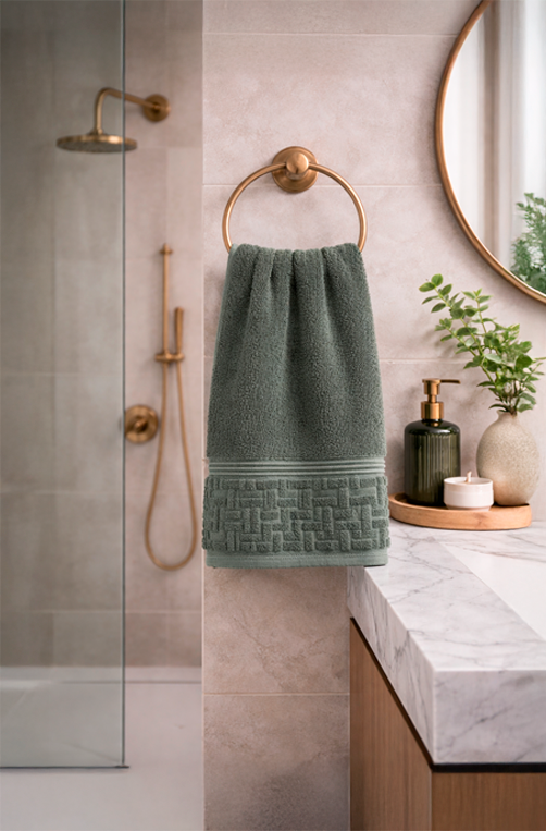 Toalha de Rosto Super Soft Zero Twist Verde