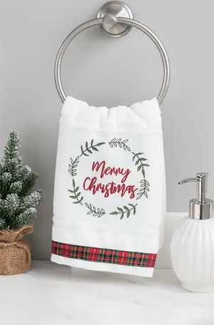 Toalha de Lavabo Natalino Merry Cristmas