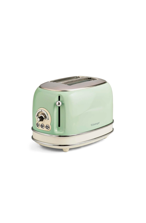 Torradeira Elétrica Ariete 155 Vintage Verde 6 Níveis de Tostagem 750W