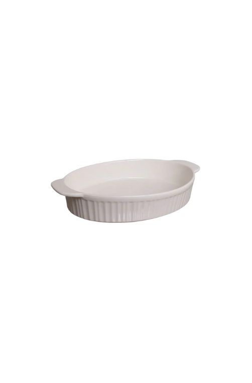 Travessa Sandy Oval Branco de Porcelana 30,5CM