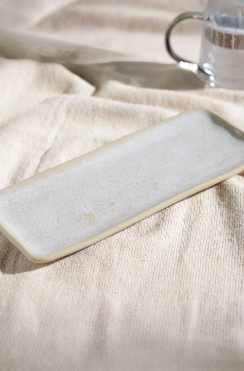 Travessa Retangular Pequena Orgânico Latte