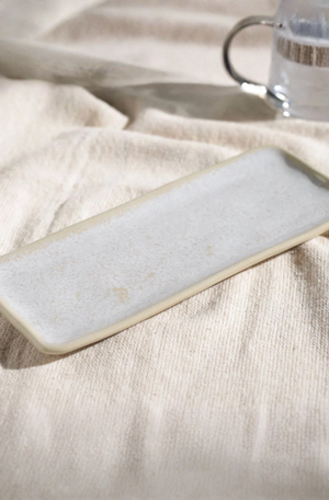 Travessa Retangular Pequena Orgânico Latte